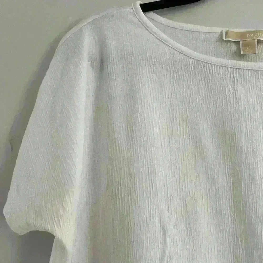 Michael Kors white top with tie - Picture 3 of 5